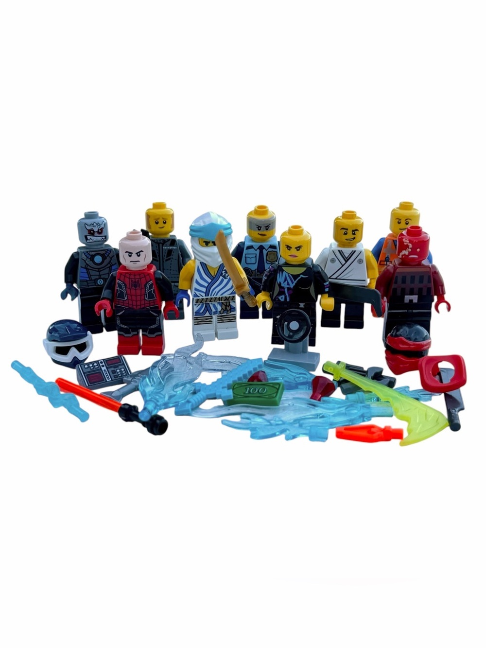 LEGO Minifigure Parts Lot Mixed Ninjago City Superhero Components Accessories